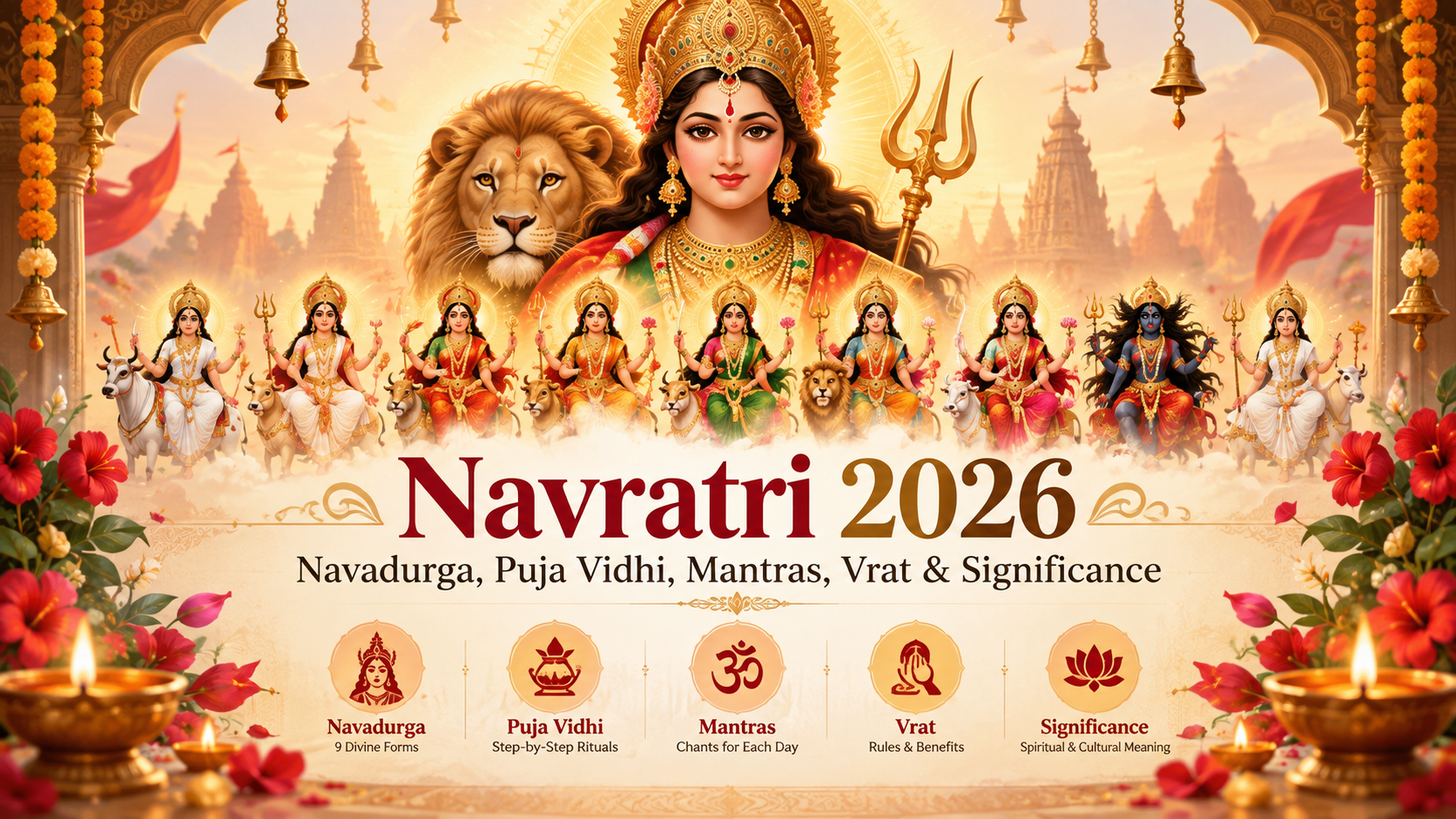 Navratri 2026 with Maa Durga and the nine forms of Navadurga
