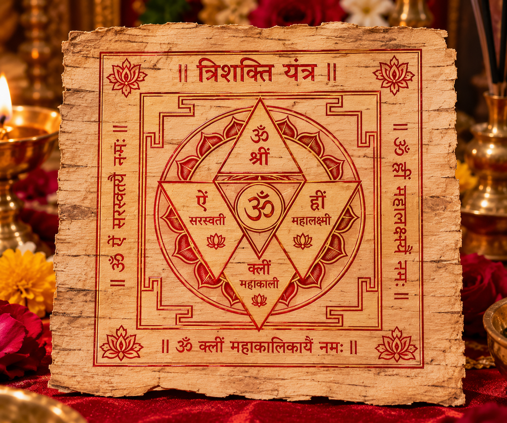 Trishakti Yantra for Devi worship